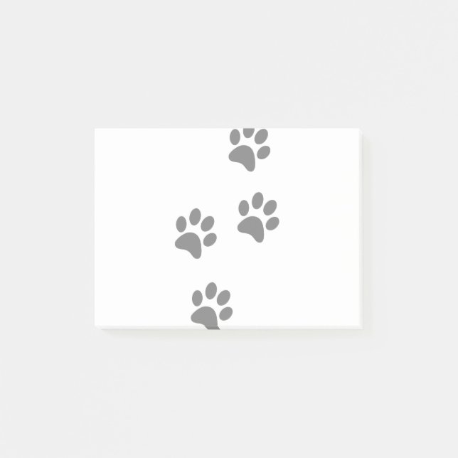 Notas Post-it® Footprints Animal Dog Paw Cat (Anverso)