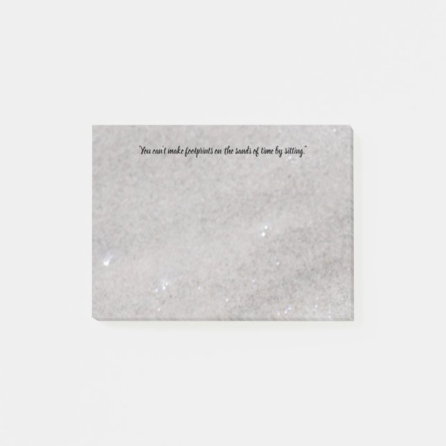 Notas Post-it® Footprints On the Sand Post it Notes (Anverso)