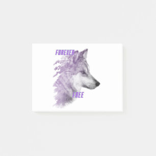 Notas Post-it® Forever Free Violet Wolf Post-it Notes