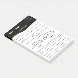 Notas Post-it® Formulario de registro de cliente de pestañas eleg