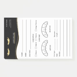 Notas Post-it® Formulario de registro de cliente de pestañas eleg