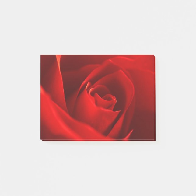 Notas Post-it® Foto de Rosa Roja (Anverso)