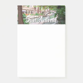 Notas Post-it® Foto de San Antonio Riverwalk con nombre