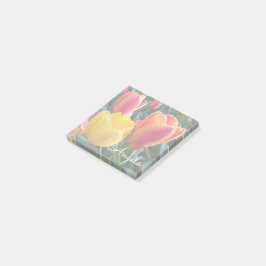Notas Post-it® Foto floral con color suavizado