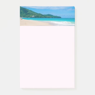 Notas Post-it® Foto panorámica de playa de destino tropical