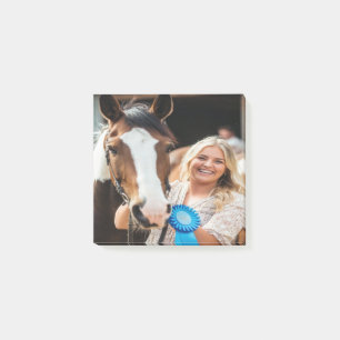 Notas Post-it® Foto personalizada de caballo de exposición de gan