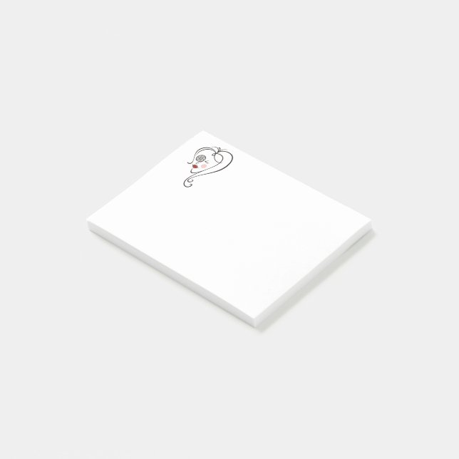 Notas Post-it® Fotógrafa femenina (En perspectiva)