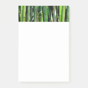 Notas Post-it® Fotografía de la naturaleza de tallos de bambú ver
