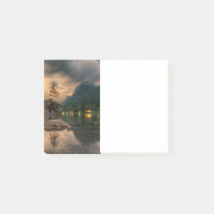 Notas Post-it® Fotografía del lago de la montaña al atardecer