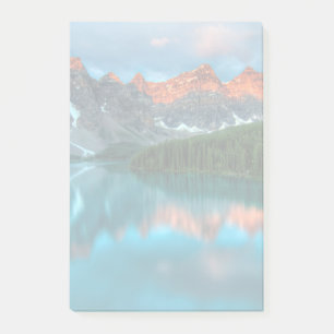 Notas Post-it® Fotografía paisajística de Montaña y Lago Escénico