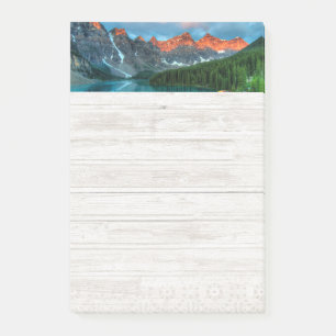 Notas Post-it® Fotografía paisajística de Montaña y Lago Escénico