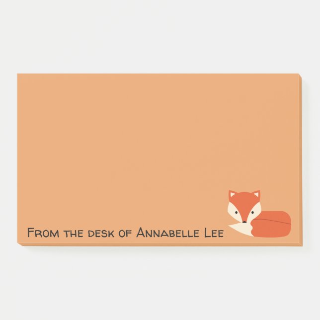 Notas Post-it® Fox astuto (Anverso)