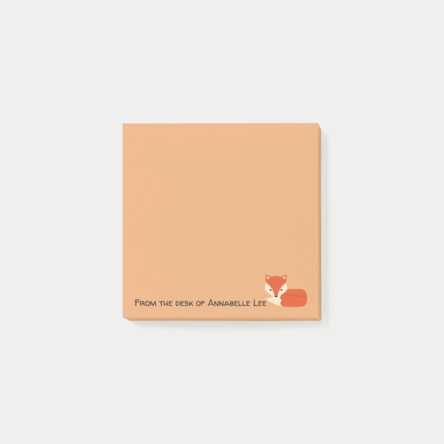 Notas Post-it® Fox astuto (Anverso)