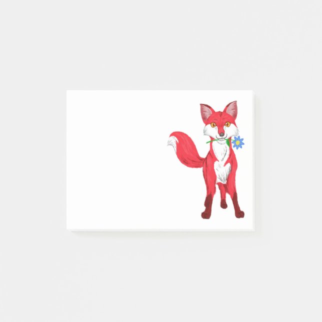 Notas Post-it® Fox feliz (Anverso)
