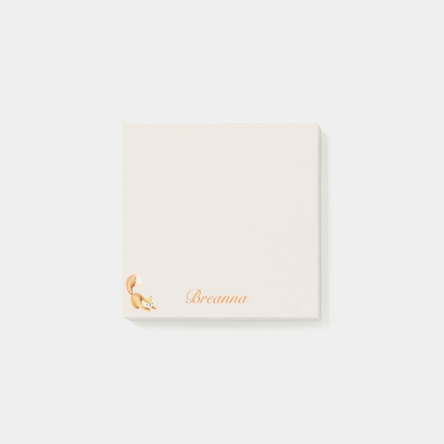 Notas Post-it® Fox otoñal - (Anverso)