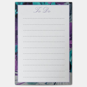 Notas Post-it® Fragmento morado y azul