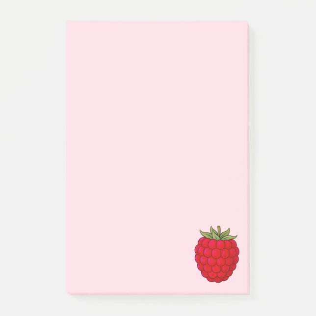 Notas Post-it® Frambuesa - Colección de Frutas -  (Anverso)