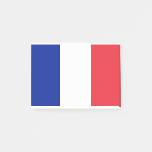 Notas Post-it® Française - Bandera de Francia (Anverso)