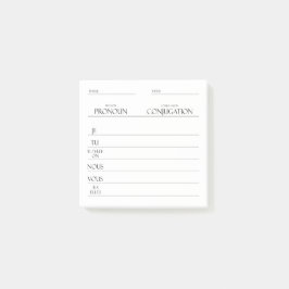 Notas Post-it® Francés | Práctica de conjugación de verbos
