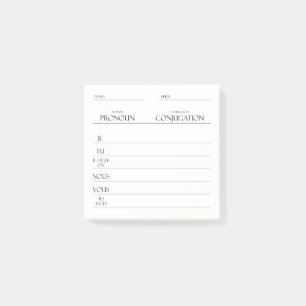 Notas Post-it® Francés   Práctica de conjugación de verbos