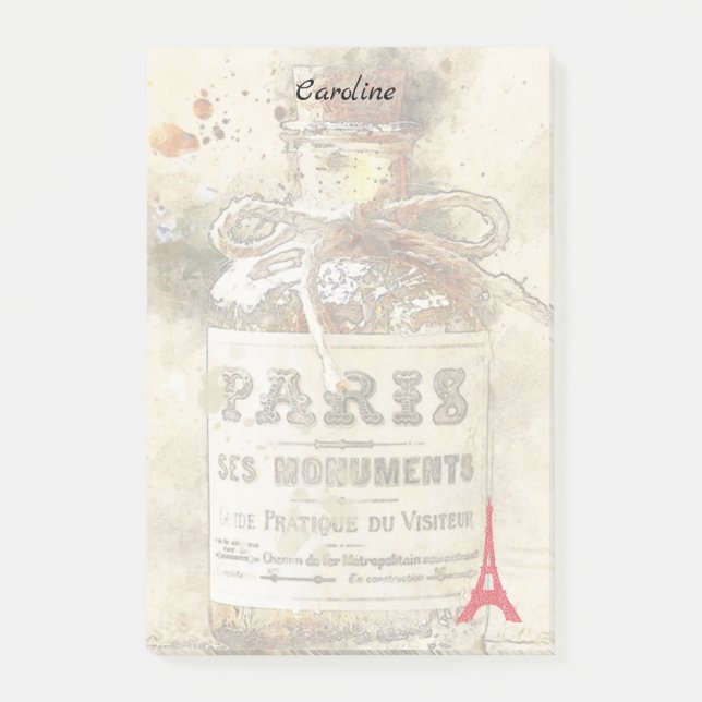 Notas Post-it® Frasco 2 de París (Anverso)