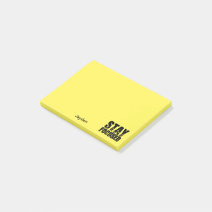 Notas Post-it® Frase motivacional para mantener la concentración