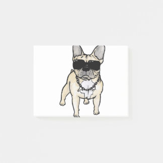 Notas Post-it® Frenchie - Mal en el hueso