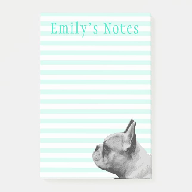 Notas Post-it® Frenchie | Personalizado (Anverso)