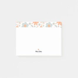 Notas Post-it® Fresa retro y flor pastel