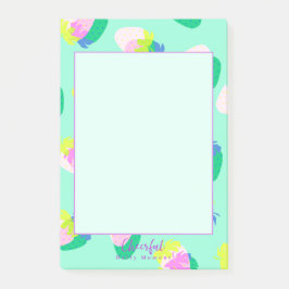 Notas Post-it® Fresa Verde azulada