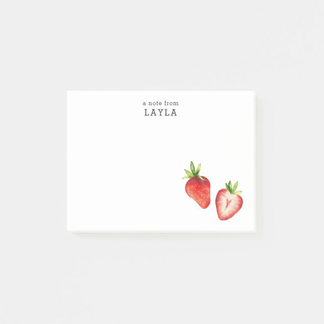 Notas Post-it® Fresas (Anverso)
