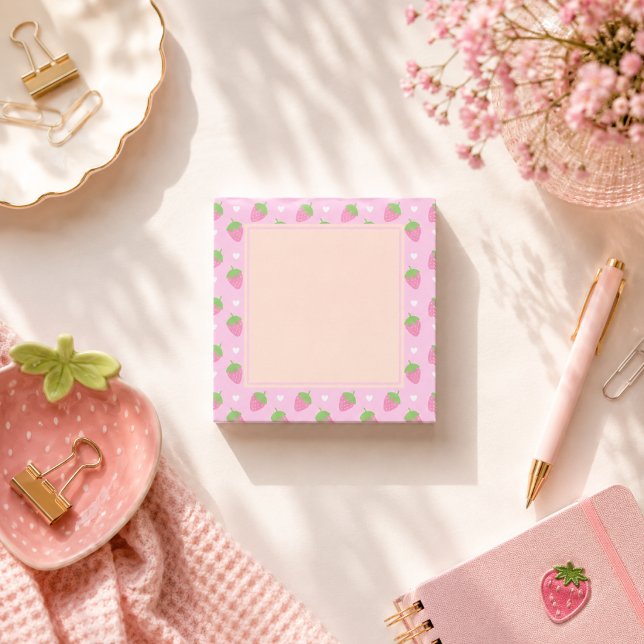 Notas Post-it® Fresas rosadas clásicas (Subido por el creador)