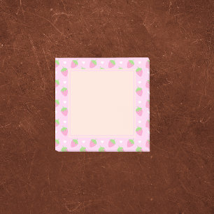 Notas Post-it® Fresas rosadas Rosas clásicas