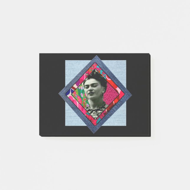 Notas Post-it® Frida Kahlo Retro Pink Denim (Anverso)