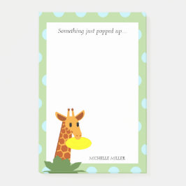 Notas Post-it® Frisbee Jungle Giraffe Personalizado