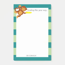 Notas Post-it® Frisbee Jungle Monkey Personalizado