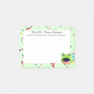 Notas Post-it® Froggy Colorful Confetti