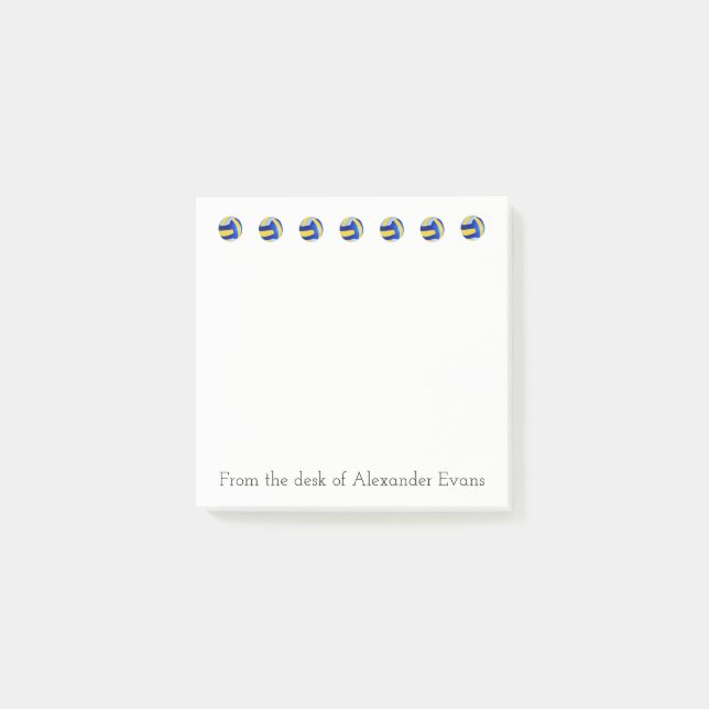 Notas Post-it® Frontera del voleibol (Anverso)