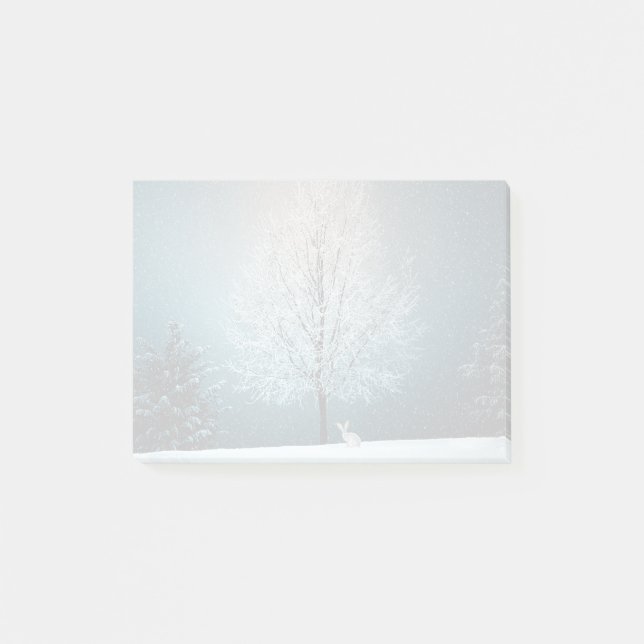 Notas Post-it® Frosty tree in the evening (Anverso)