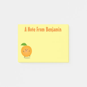 Notas Post-it® Fruta cítrica naranja bailando linda