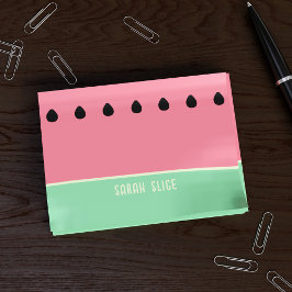 Notas Post-it® Fruta de verano de la sandía rosa y verde