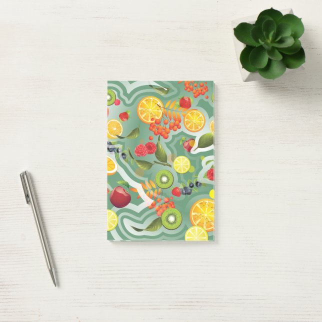 Notas Post-it® Frutas mixtas 7 (Oficina)