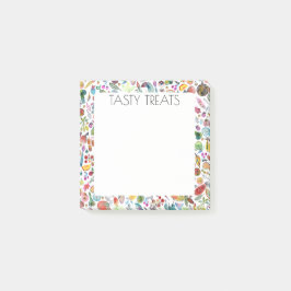 Notas Post-it® Frutas y verduras PERSONALIZADO de alimentos Ilust