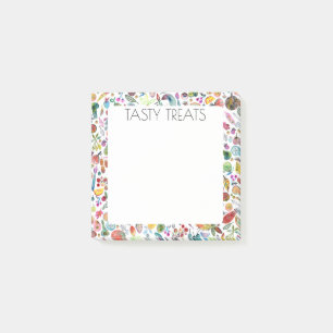 Notas Post-it® Frutas y verduras PERSONALIZADO de alimentos Ilust