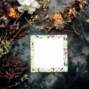 Notas Post-it® Frutas y verduras PERSONALIZADO de alimentos Ilust
