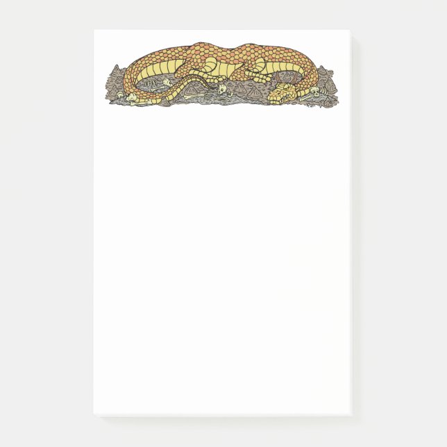 Notas Post-it® Fuego en reposo (Anverso)