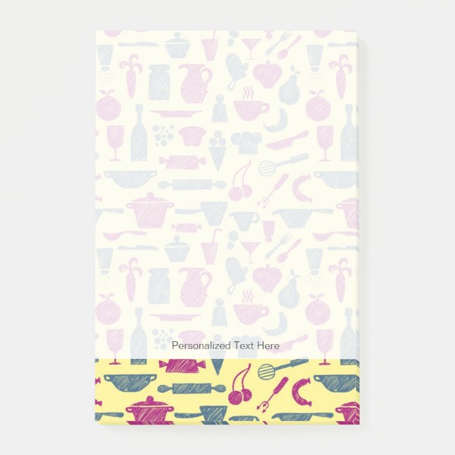 Notas Post-it® Fuentes de la cocina (Anverso)