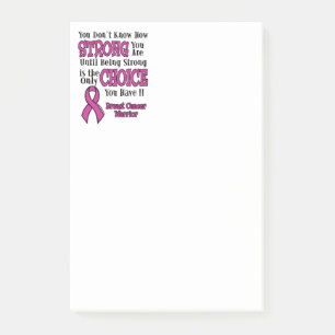 Notas Post-it® Fuerte/Elección... Cáncer de Mama