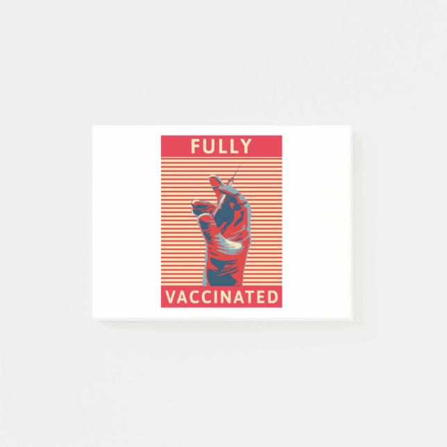 Notas Post-it® Fully Vaccinated (Anverso)