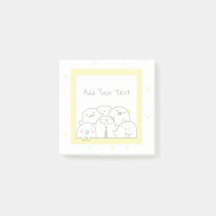 Fun Ghost Family Personalizado Girly Yellow Design